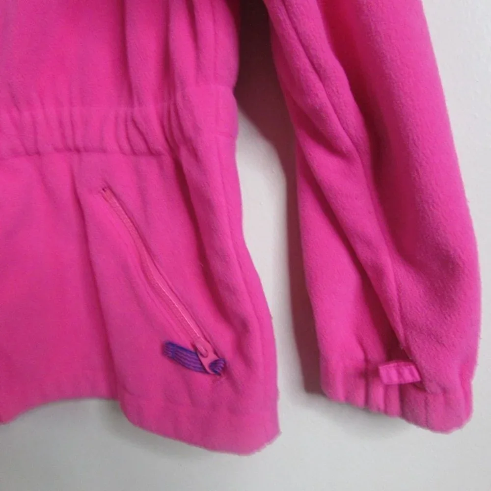 Columbia Girls Jacket 14 16 Pink Fleece Zip